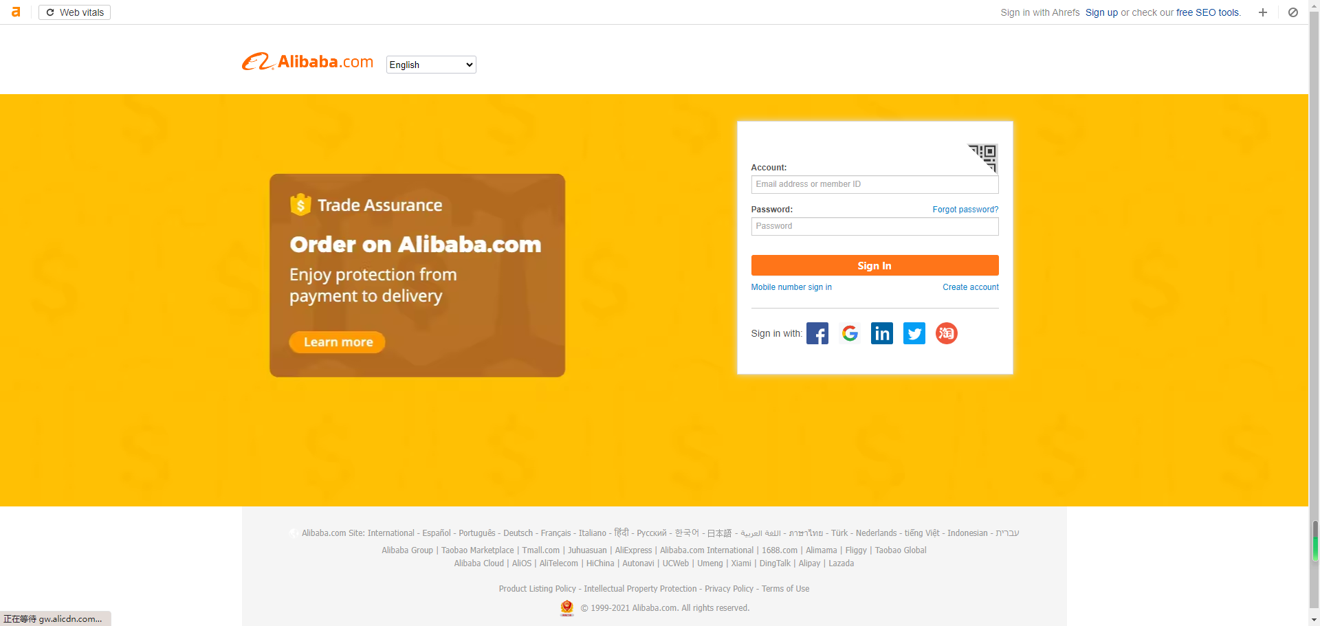 create-alibaba-account